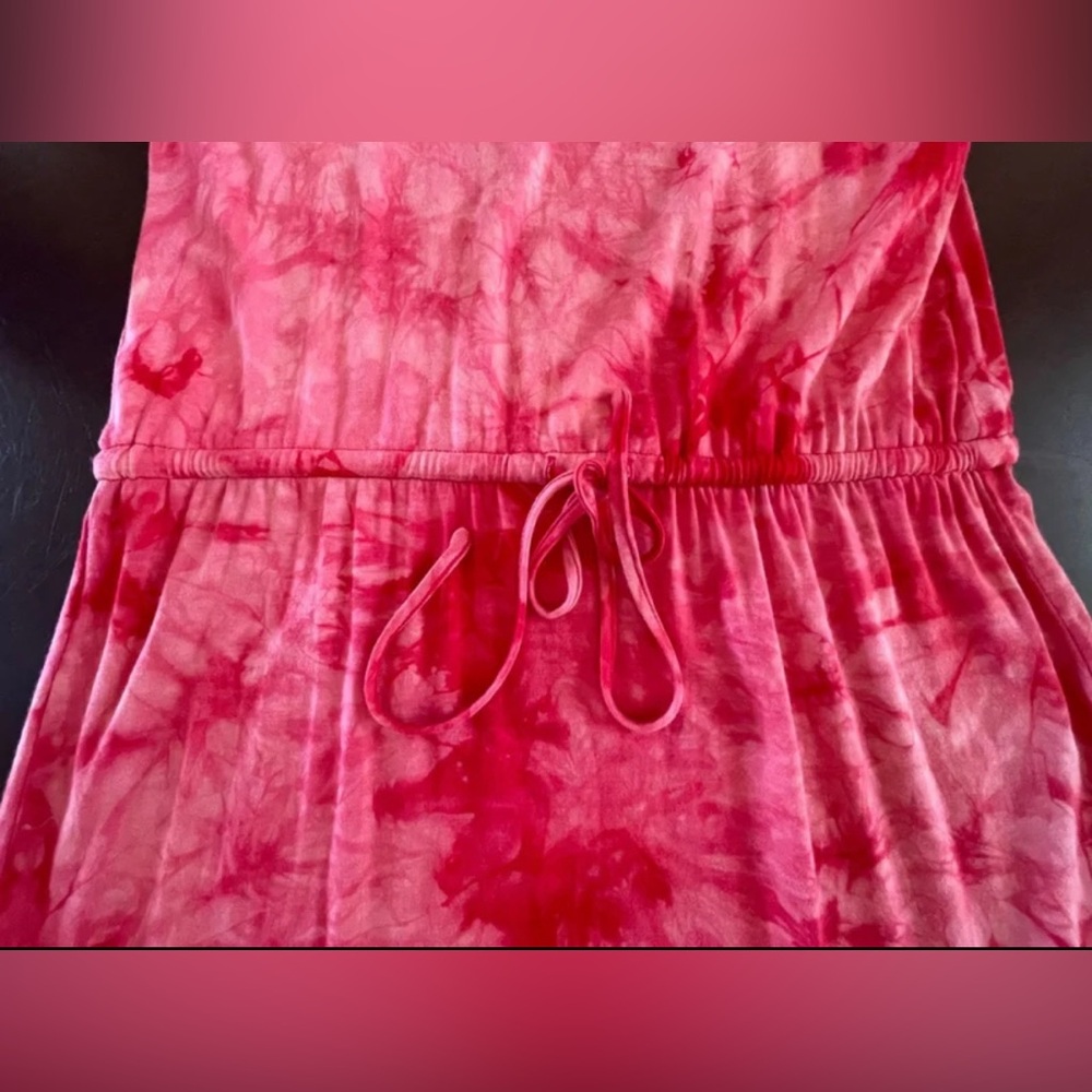 CALVIN KLEIN Woman’s Tie Dye Short Sleeve T-Shirt Dress size Small - Picture 8 of 10